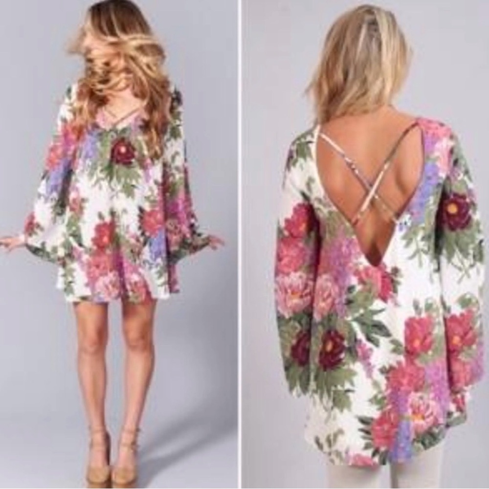 Show Me Your MuMu Joni Flow Dress in Duchess Darling Floral Dress